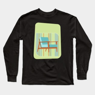 Mid Century Mod - Mod Furniture Design -- Wide Armchair Chair Long Sleeve T-Shirt